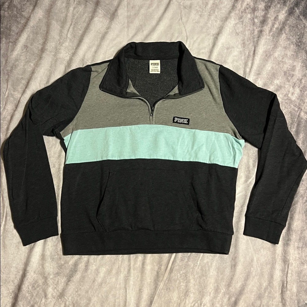Victoria's Secret Pink Charcoal and Gray Sweatshirt